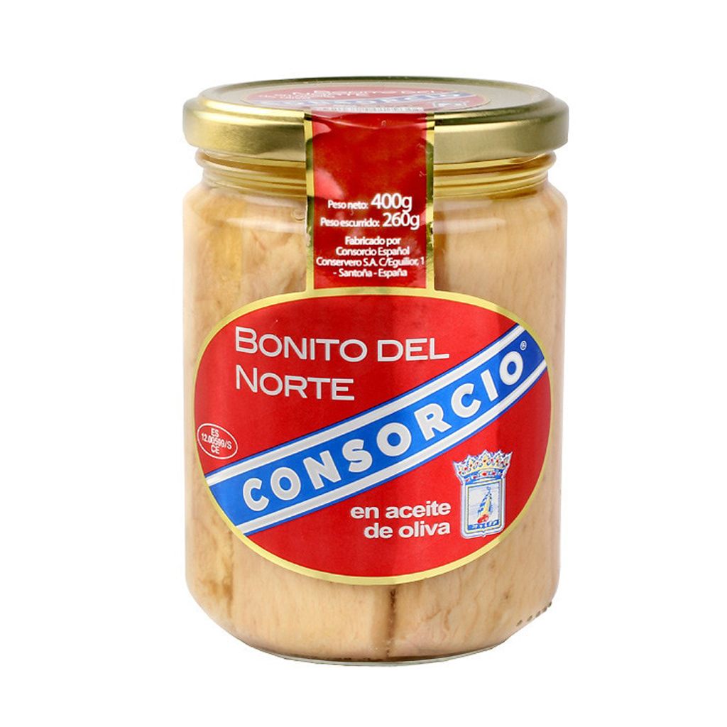 BONITO DEL NORTE CONSORCIO 400 GR BONITO DEL NORTE CONSORCIO ACEITE DE OLIVA DELICATESSEN ESPAÑA EXTREMADURA