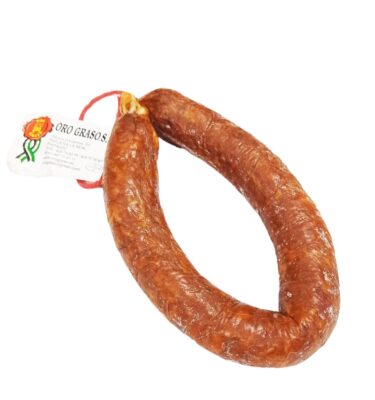 CHORIZO IBERICO HERRADURA CASERO PICANTE ORO GRASO PRODUCTO DE EXTREMADURA