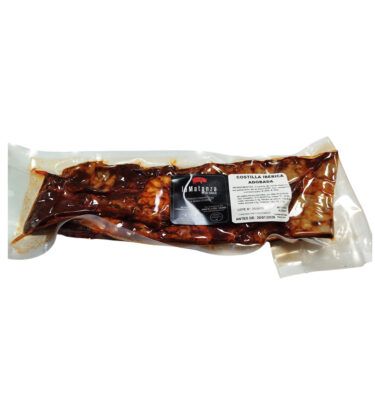 COSTILLA IBERICA CURADA Y ADOBADA LA MATANZA ARTESANA PRODCUTO EXTREMEÑO