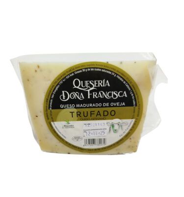 QUESO MADURADO DE OVEJA TRUFADO QUESERÍA DOÑA FRANCISCA PRODUCTO DE EXTREMADURA