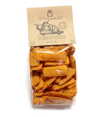 REGAÑAS CON PIMENTO DE LA VERA AHUMADO SIFON DE LAS MONJAS PRODUCTO EXTREMEÑO