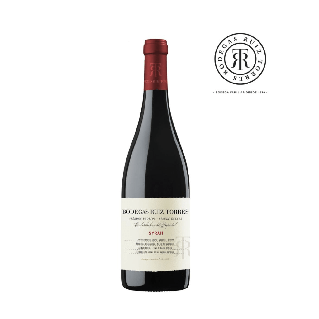 VINO TINTO SYRAH RUIZ TORRES VINO TINTO SYRAH RUIZ TORRES CAÑAMERO PRODUCTO DE EXTREMADURA